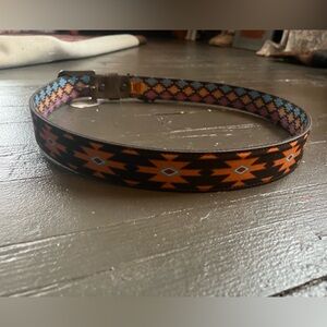 Mens Red Dirt Hat leather belt size 42